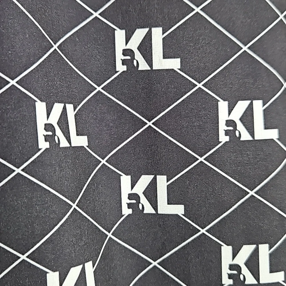 Men's Karl Lagerfeld KL Monogram Logo Packable Hooded Zip Up Jacket XL